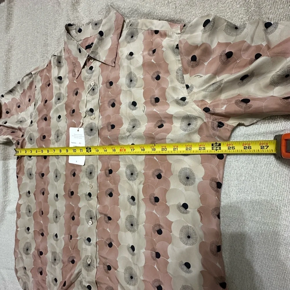 😎BIG SALE GUCCI Men’s Vintage Silk Button Down Shirt  Excellent Condition